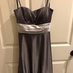 Charcoal New Years Cocktail Dress